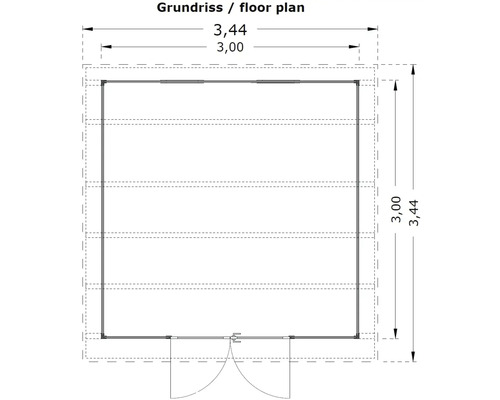 Plan d''un abri de jardin avec dimensions