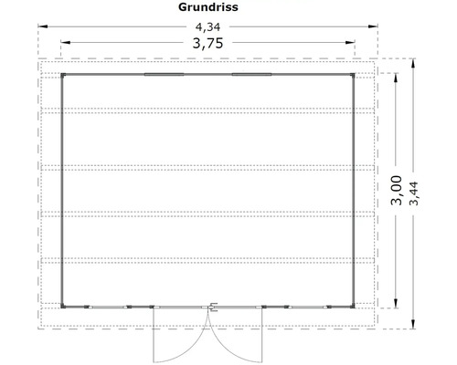 Plan d''un abri de jardin avec dimensions