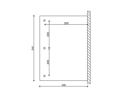 Dessin technique avec indications de dimensions