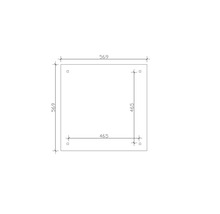 Dessin technique avec les dimensions 569 sur 569 et 465 sur 465.