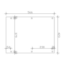 Dessin technique avec les dimensions d''un rectangle