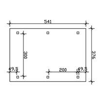 Dessin technique avec dimensions en millimètres