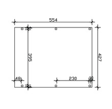 Dessin technique avec indications de dimensions