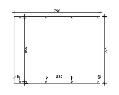 Dessin technique avec dimensions