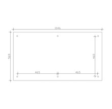 Dessin technique avec les dimensions 1046 et 569