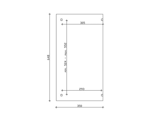 Dessin technique avec dimensions d''un produit