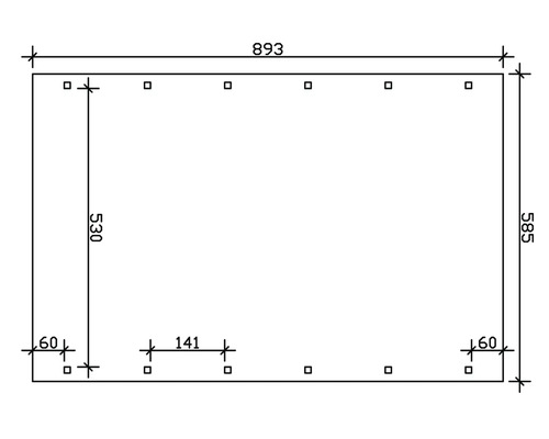 Dessin technique avec cotes pour un produit rectangulaire