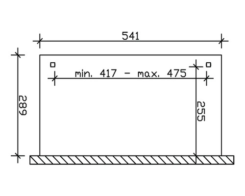 Dessin technique avec indications de dimensions
