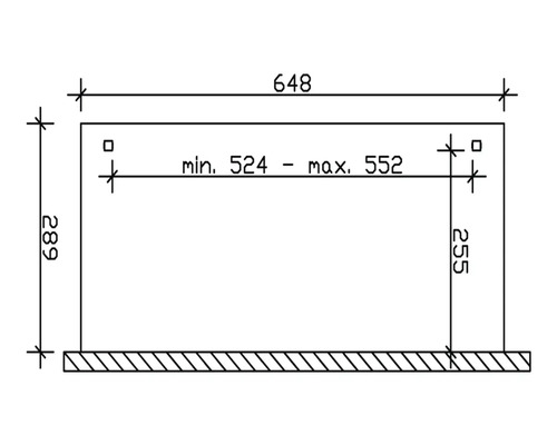 Dessin technique avec indications de dimensions