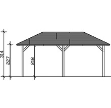 Abmessungen eines Pavillons