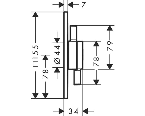 Dessin technique avec indications de dimensions