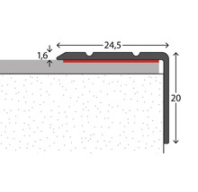 Escalier profilé avec dimensions