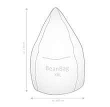 Pouf coussin Sitting Point Beanbag Brava XXL env. 300 litres eucalyptus 80x130 cm