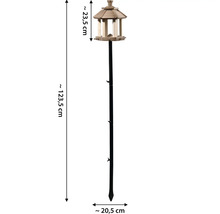 Mangeoire pour oiseaux avec support, hauteur totale d''environ 123,5 cm