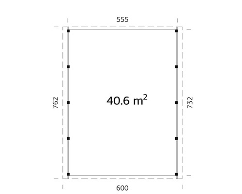 Plan avec dimensions et surface