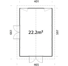Plan d''un abri de jardin avec dimensions