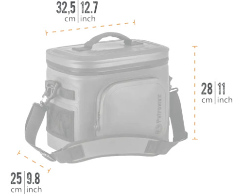 Petromax Kühltasche mit den Maßen 32,5 x 25 x 28 cm