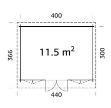 Plan d''un abri de jardin avec dimensions