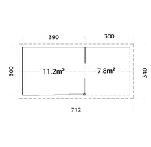 Plan d''un abri de jardin avec dimensions