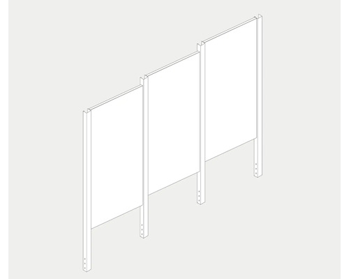 Dessin d''éléments de protection visuelle pour le jardin