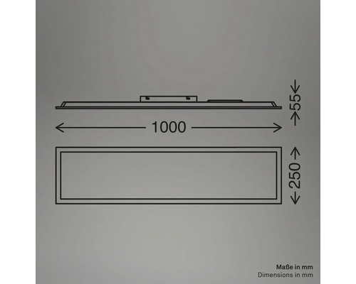 Dessin technique avec cotes en millimètres pour un produit