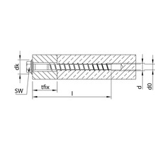 HECO-MULTI-MONTI-plus SS Betonschraube Sechskant Teilgewinde 10x160 mm blau verzinkt 25 Stück