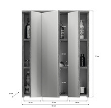 Armoire de toilette avec dimensions pour salle de bain
