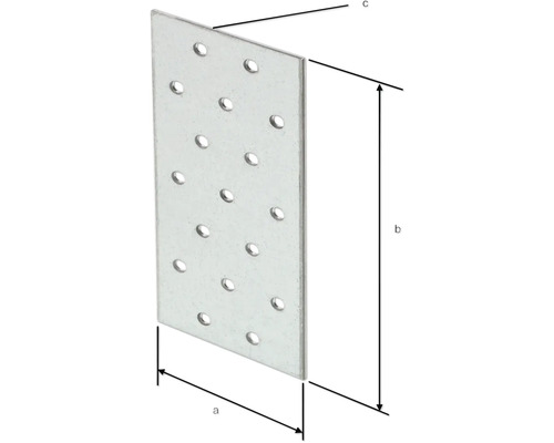 Lochplatte mit Bohrungen zur Verbindung von Holzelementen