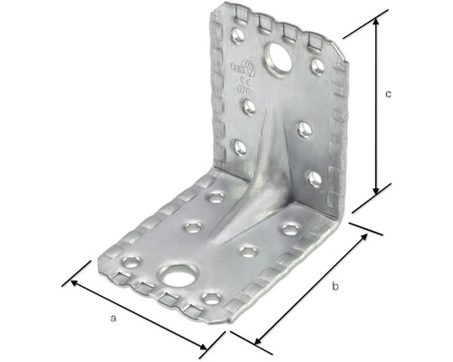 Winkelverbinder aus Metall mit Löchern zur Befestigung