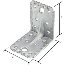 Winkelverbinder aus Metall mit Löchern für Schrauben
