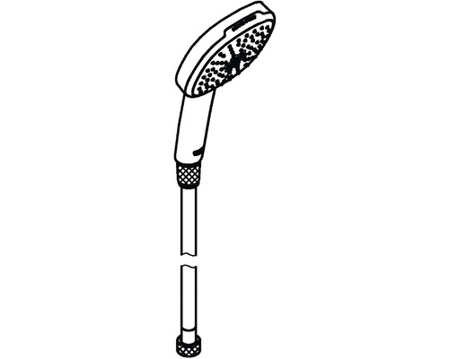 Handbrause mit Schlauch