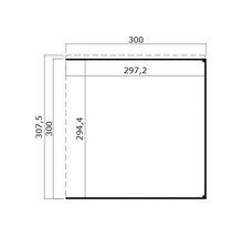 Technische Zeichnung mit Maßangaben