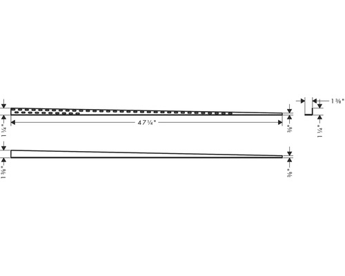 Dessin technique d''une cale avec indications de dimensions