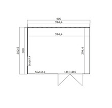 Plan d''un abri de jardin avec dimensions