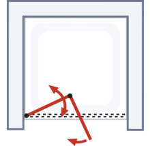 Illustration d''un mécanisme d''ouverture de porte de garage avec bras pivotant