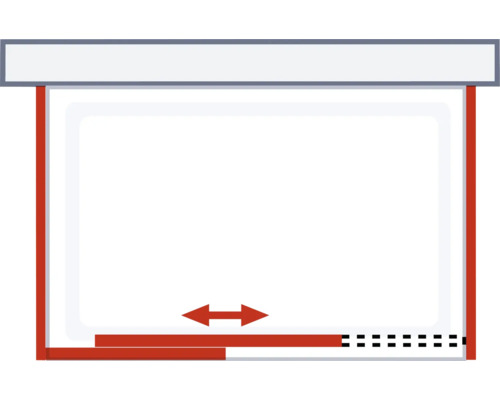 Illustration einer ausziehbaren Schublade