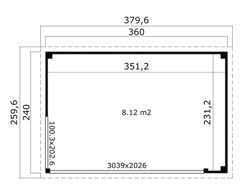 Plan avec dimensions