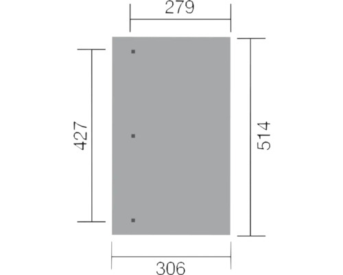Dimensions d''un objet rectangulaire avec différentes indications de longueur.