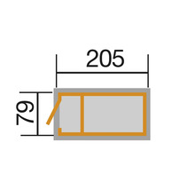 Hochbeet klassisch weka Profi mit innenliegender Noppenbahn und Wühlmausschutzgitter 205x79x81 cm rot