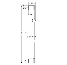Brausestange hansgrohe Unica Crometta chrom glänzend Brausestangenlänge 959 mm 27609000