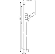Brausestange hansgrohe Unica Raindance Unica S chrom glänzend Brausestangenlänge 995 mm mit Isiflex Brauseschlauch 1600 mm 27636000