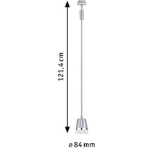 Abmessungen einer Pendelleuchte: Höhe 121,4 cm, Durchmesser 84 mm