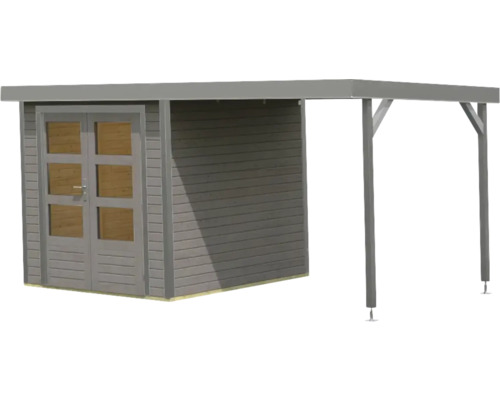 Maison de jardin en bois avec auvent