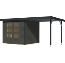 Abri de jardin en bois avec auvent