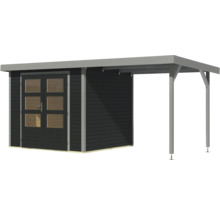 Abri de jardin avec auvent et porte double