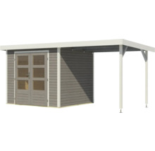 Abri de jardin avec annexe en bois