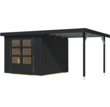 Abri de jardin avec annexe pour l''extérieur