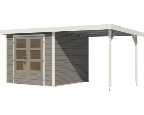 Abri de jardin en bois avec auvent