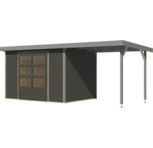 Holzgartenhaus mit Anbau