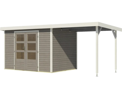 Abri de jardin en bois avec auvent